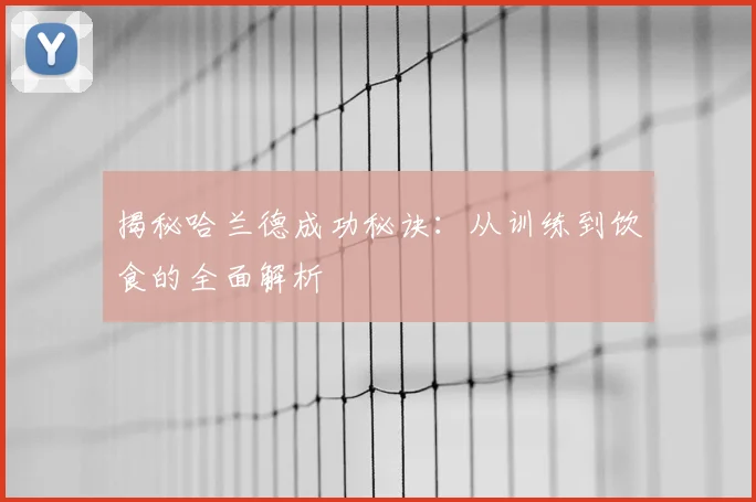 揭秘哈兰德成功秘诀:从训练到饮食的全面解析